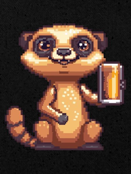 Suricate Bière Pixel