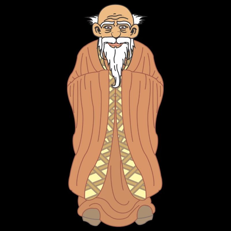 Zen-Meister – Weiser Mann mit Bart
