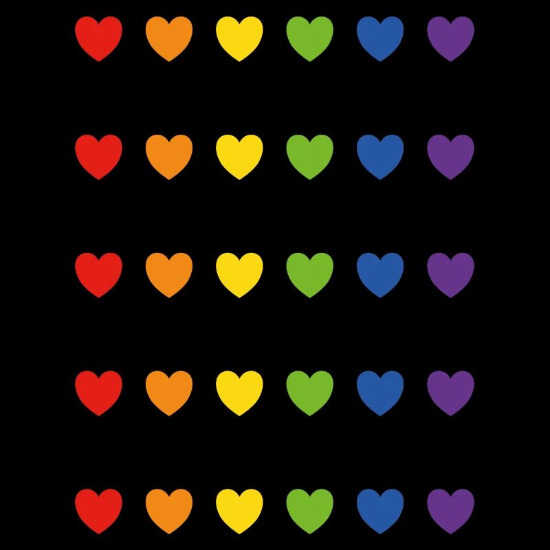 Regenbogen-Pride-Herzen