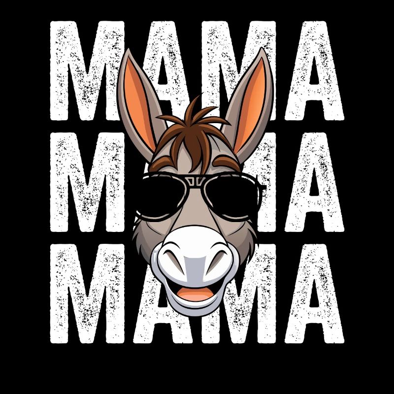 Mama Mutter Esel