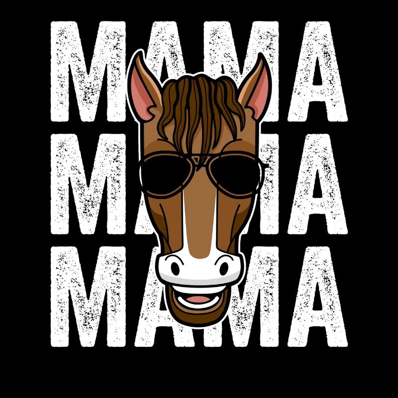 Reiten Mama Mutter Pferd