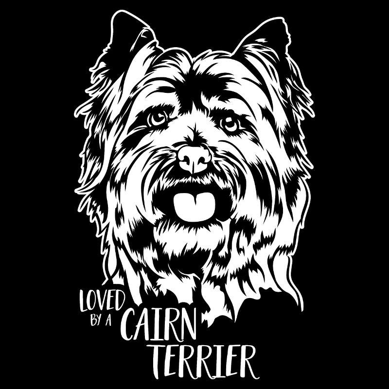 Loved by a Cairn Terrier Hunde Spruch Wilsigns