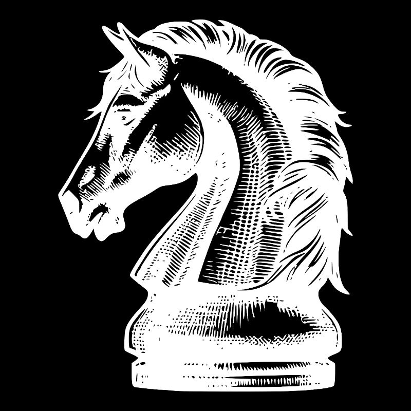 Chevalier jeu d’échecs Vintage Chess Figure cheval