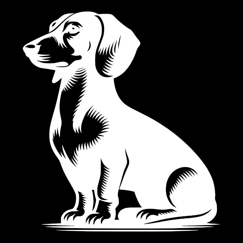 Teckel mignon petit chien de chasse élégant