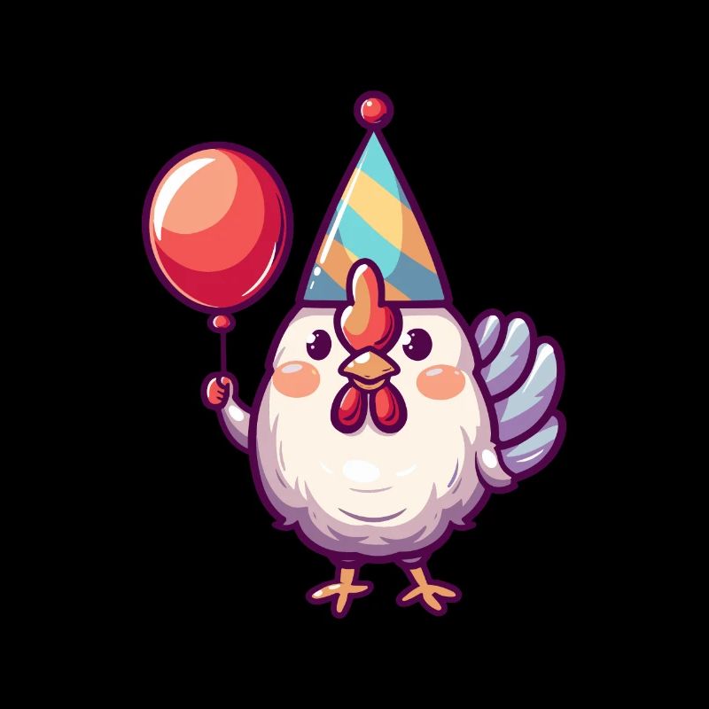 Bande dessinée d’anniversaire de coq