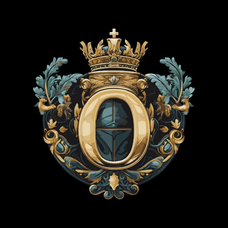 O Letter Logo Crown