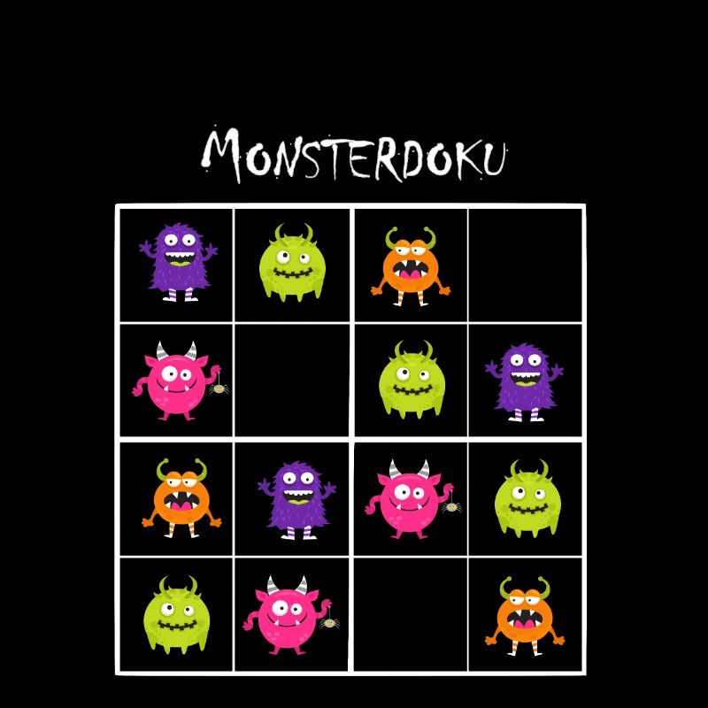 Monster Sudoku - Documentaire sur les monstres (blanc)