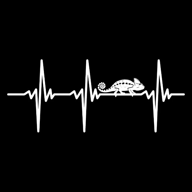 Heartbeat for funny chameleon