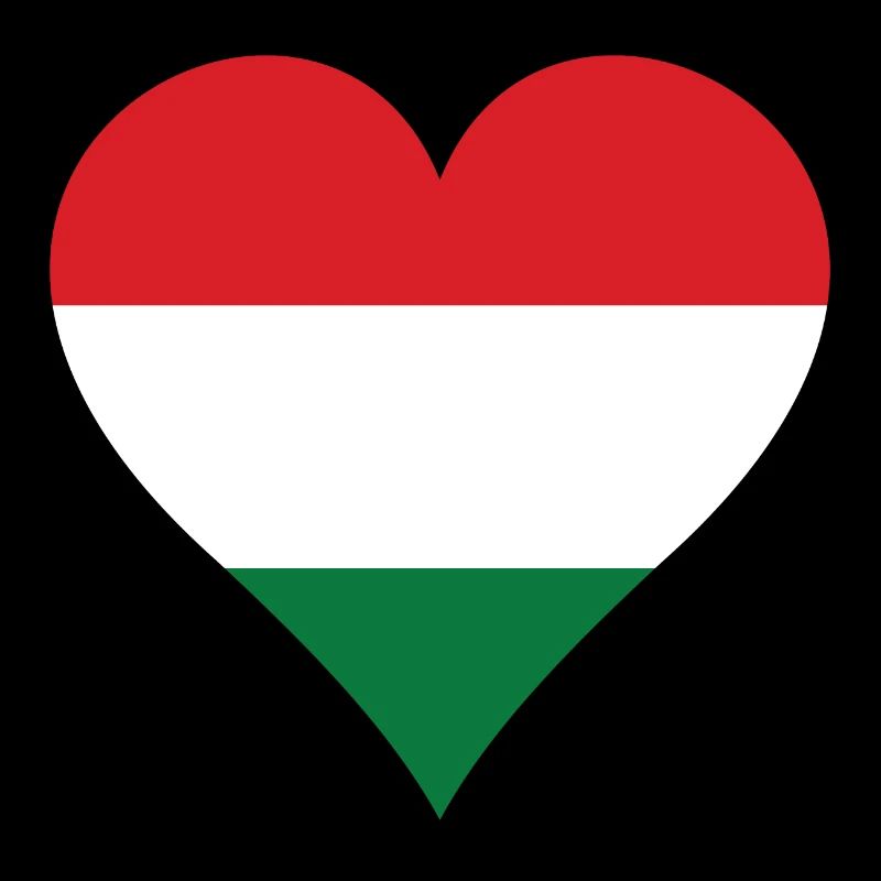 Drapeau de la Hongrie Cœur