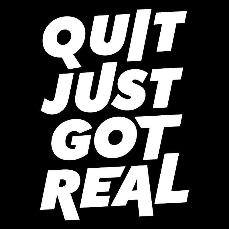 Arrêter devient réel