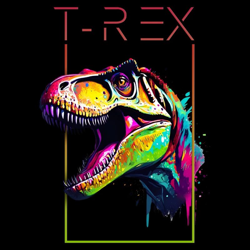 T-Rex multicolore : repousser les limites