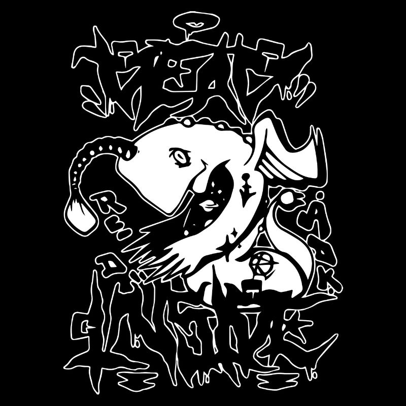 Conception de graffitis d’animaux rebelles