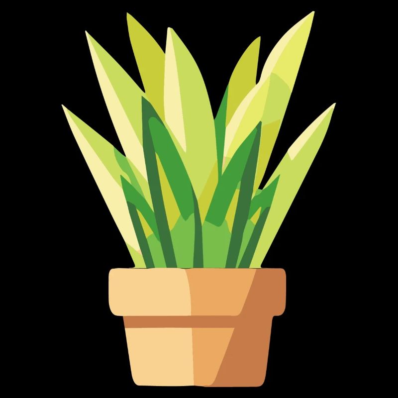 Planter des feuilles vertes en pot