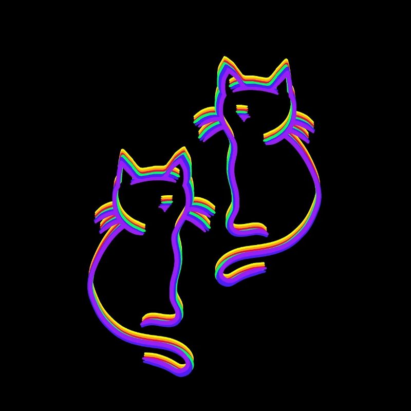 Regenbogen Katzen LGBT