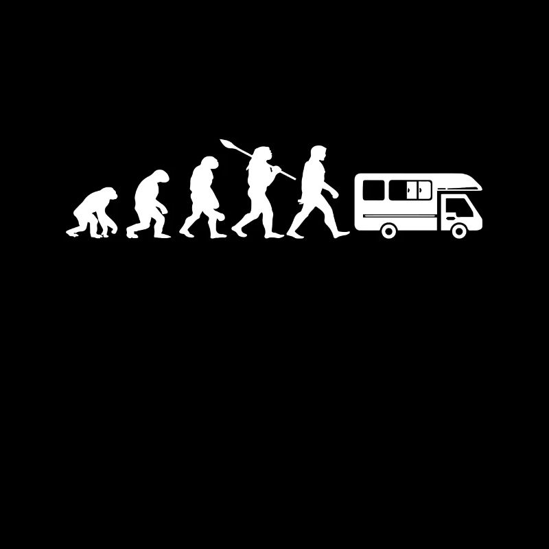 Evolution Camping Car Humor Geschenk