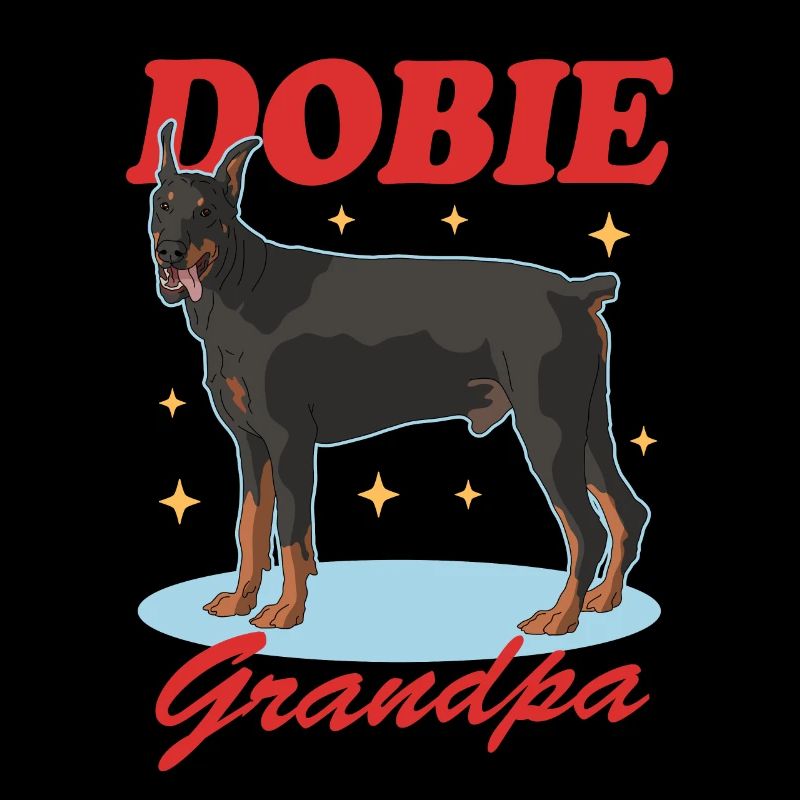 Dobermann Dobie Grandpa Hundebesitzer Geschenk