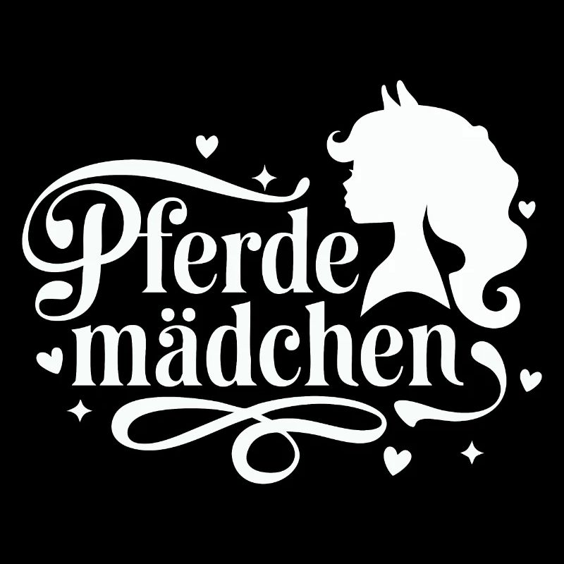 Pferdemädchen - Mädchen liebt Pferde