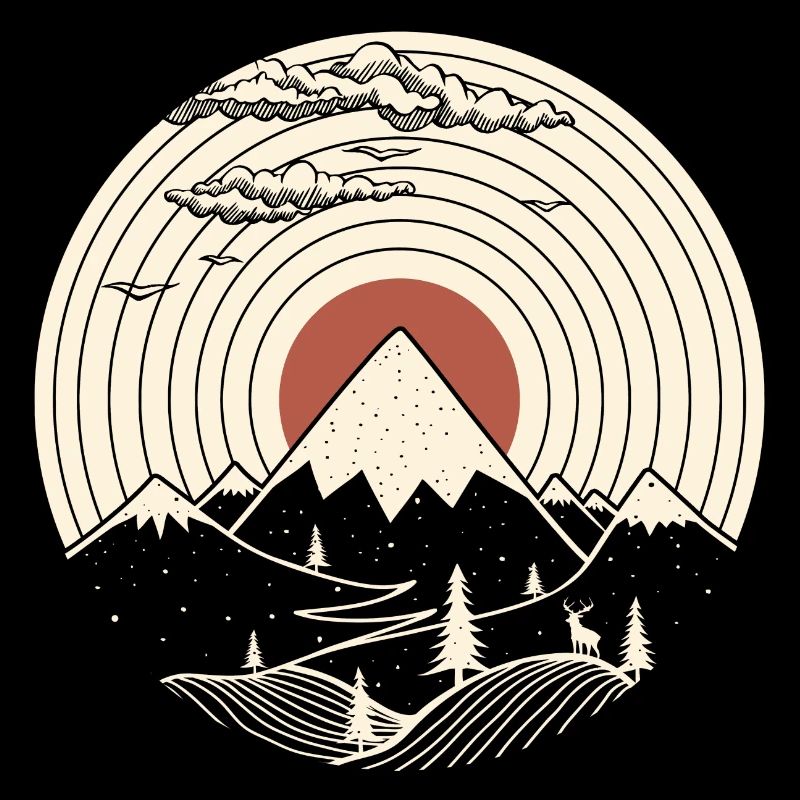 MTN LP Vinyl Mountain Graphic