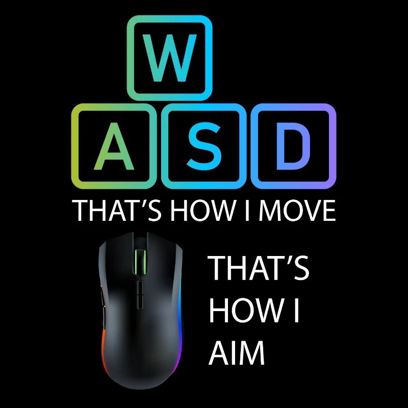 WASD Aim Gaming Zocken Videospiel, PC, Computer