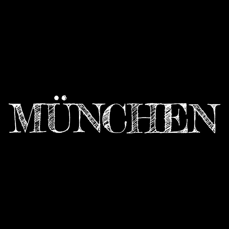 Lettrage Munich blanc