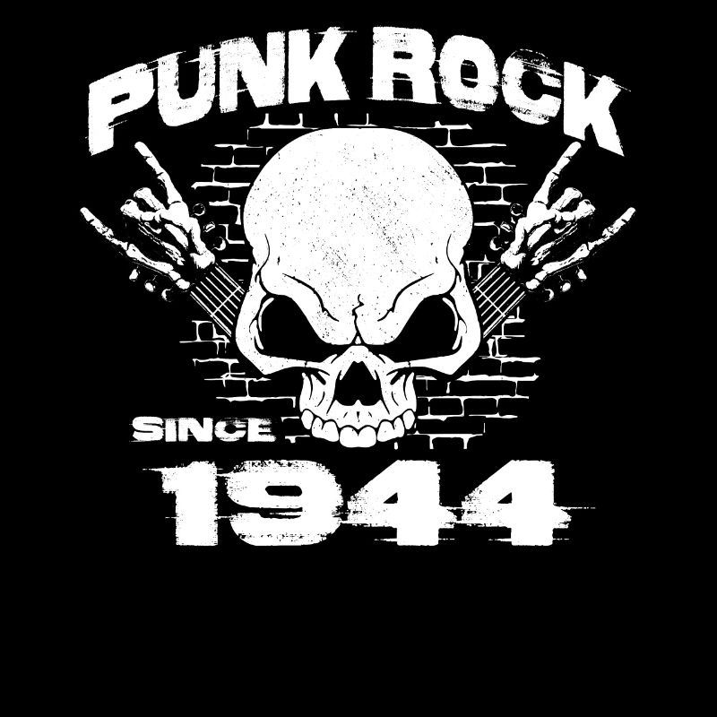 Punk Rock Since 1944 - Skull Rock Hands 80th