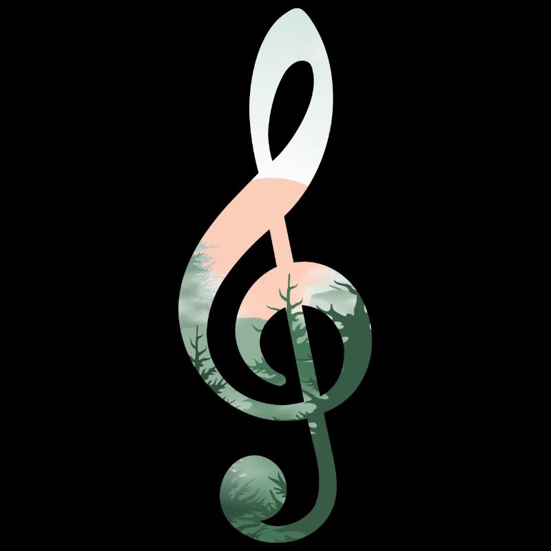 Treble Clef Landscape