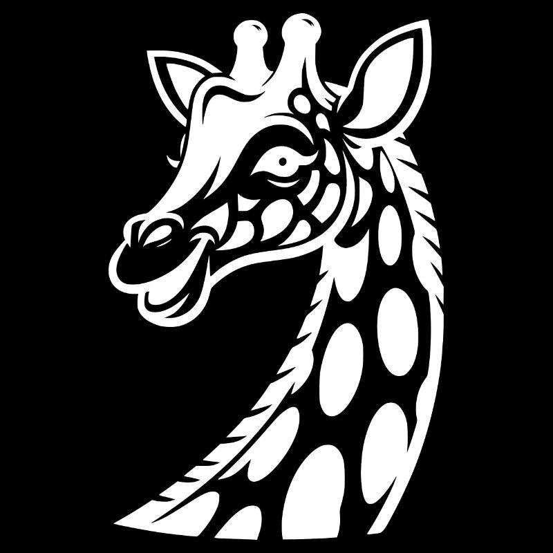 Drôle mignon girafe africaine mignon look