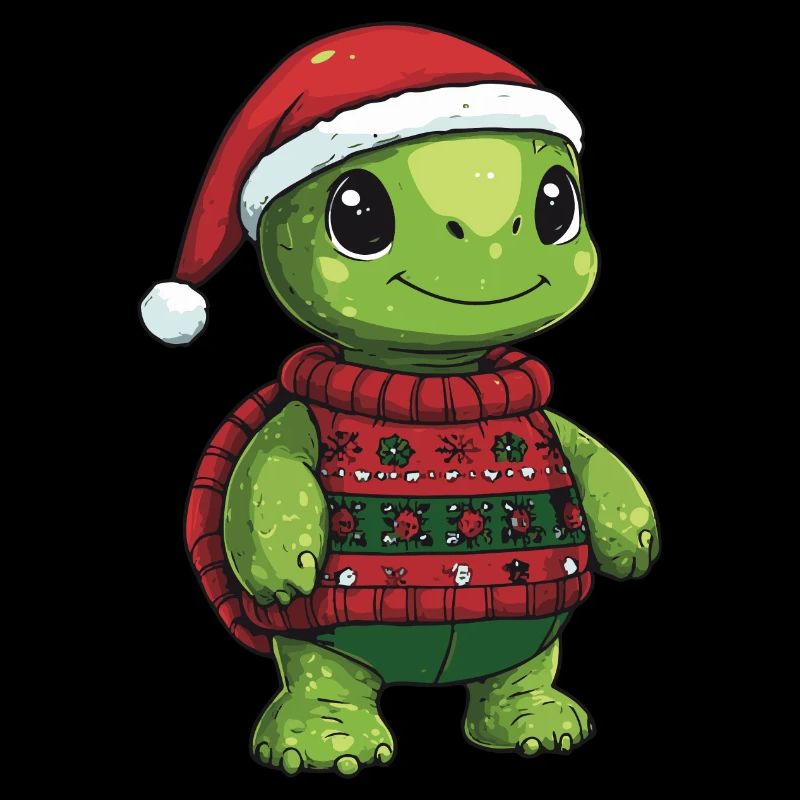 Bande dessinée de Noël tortue