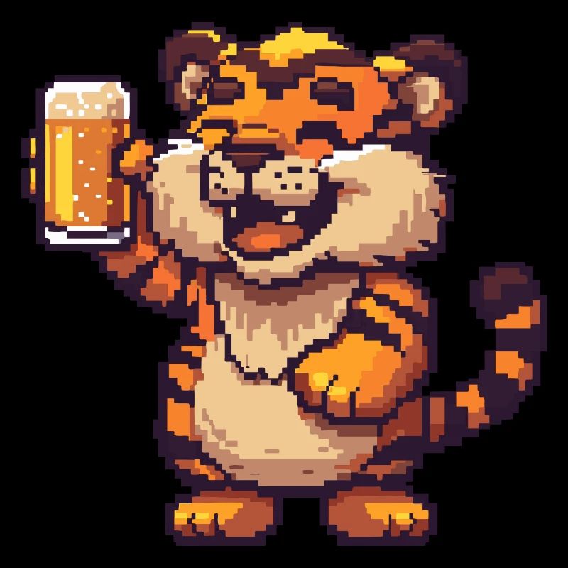 Tiger bière pixel