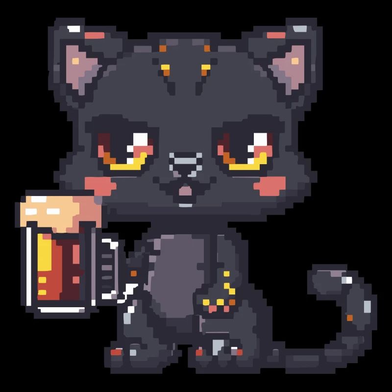 Panthère Bière Pixel