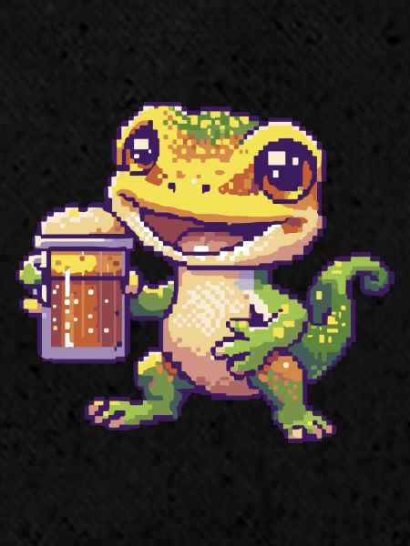 Echse Bier Pixel