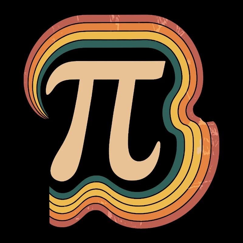 Conception rétro de symbole Pi pour Pi Tag