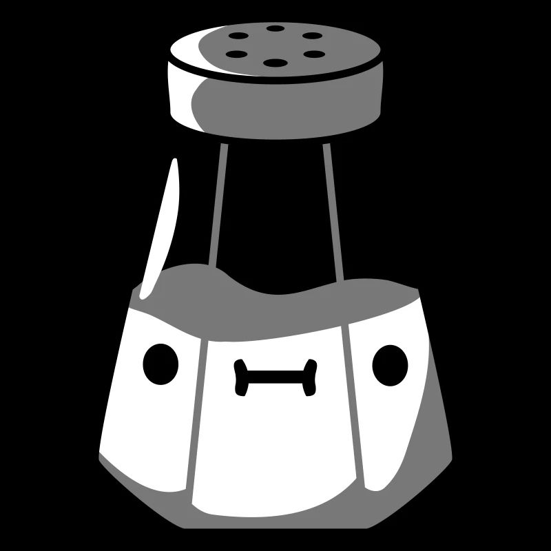 Salière avec visage