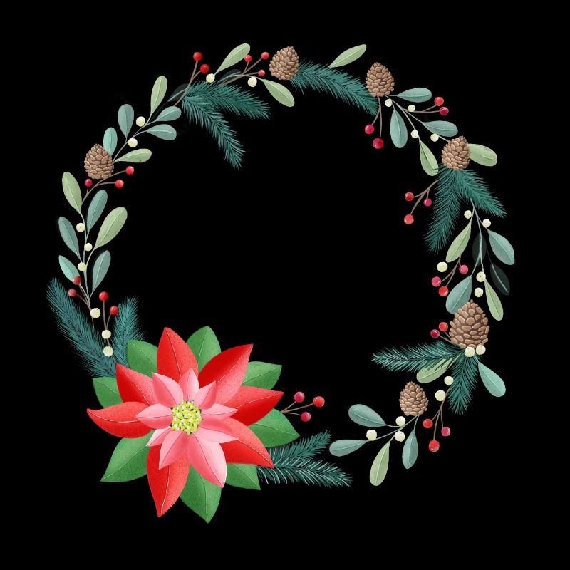 Weihnachtskranz personalisierbar mit deinem Text