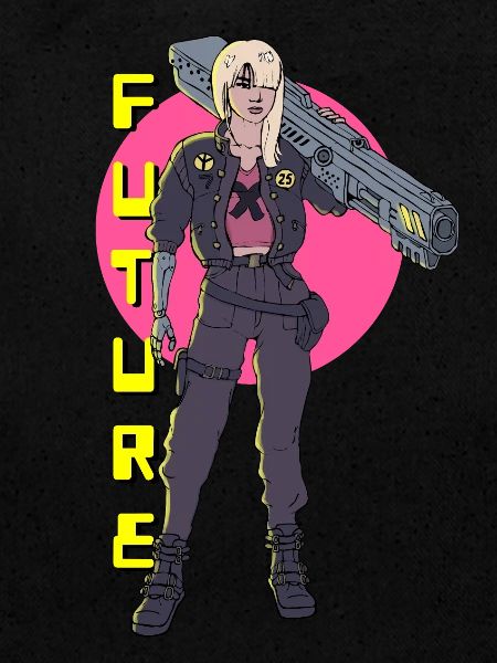Fille Cyberpunk