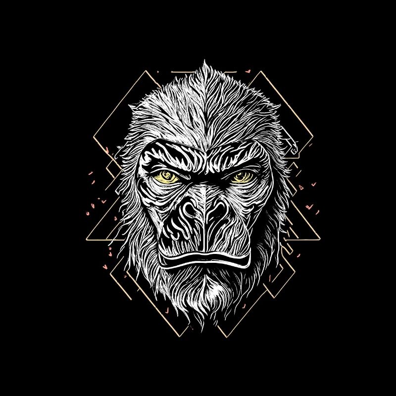 Visage de gorille