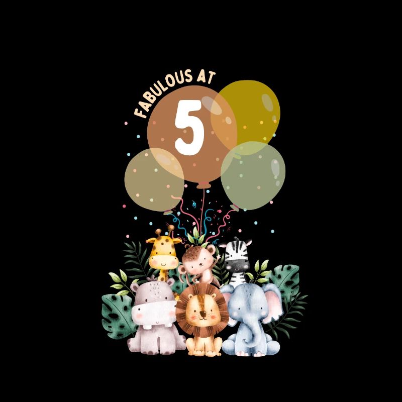 Fabuleuse jungle d’anniversaire d’animaux cinq ans
