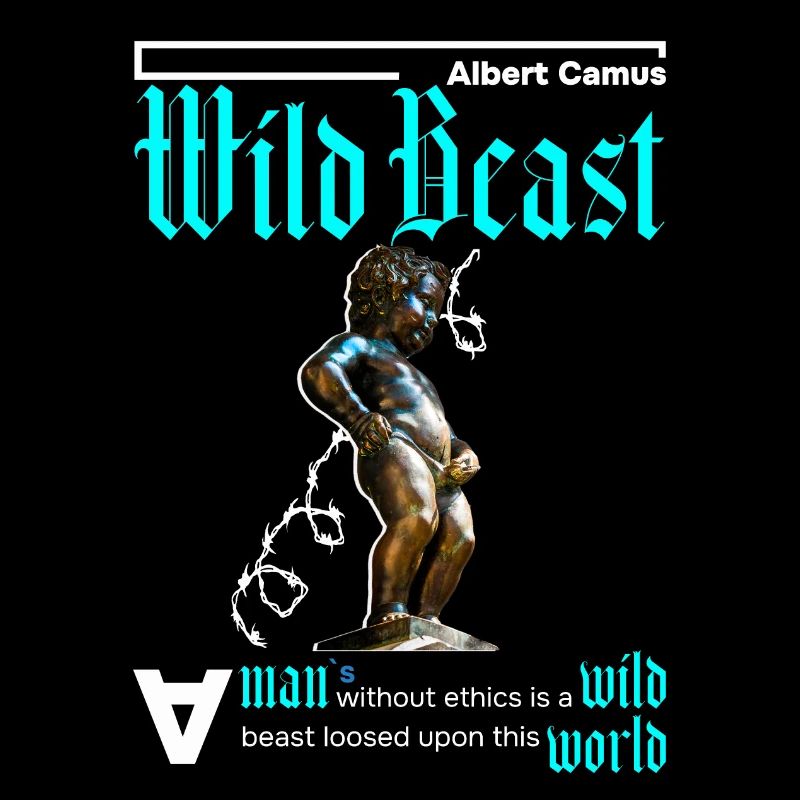 A man without ethics is a beast. Blue