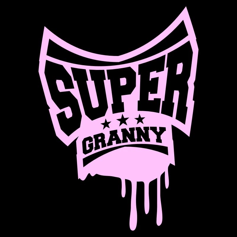 Super Granny Stempel Oma Graffiti Großmutter