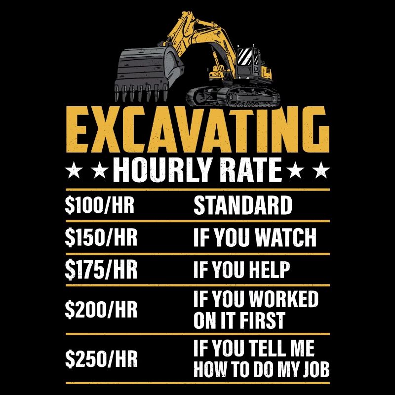 Excavating -Hourly Rate- Excavator Operator