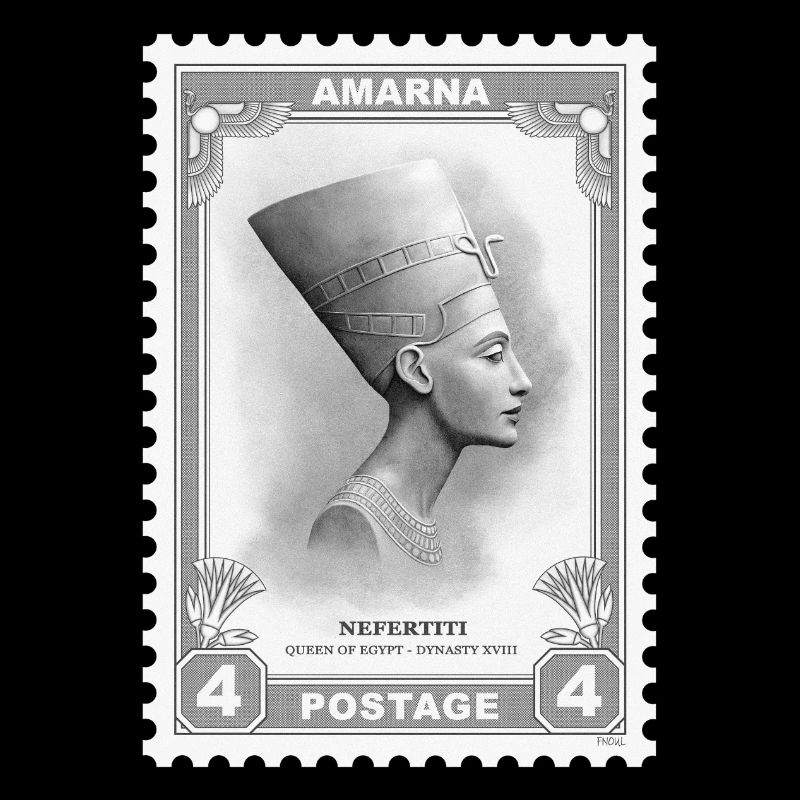 Nofretete-Stempel
