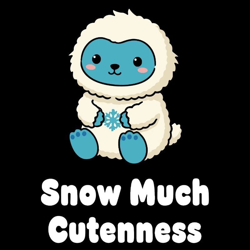 Cuddly snow bear in fluffy costume