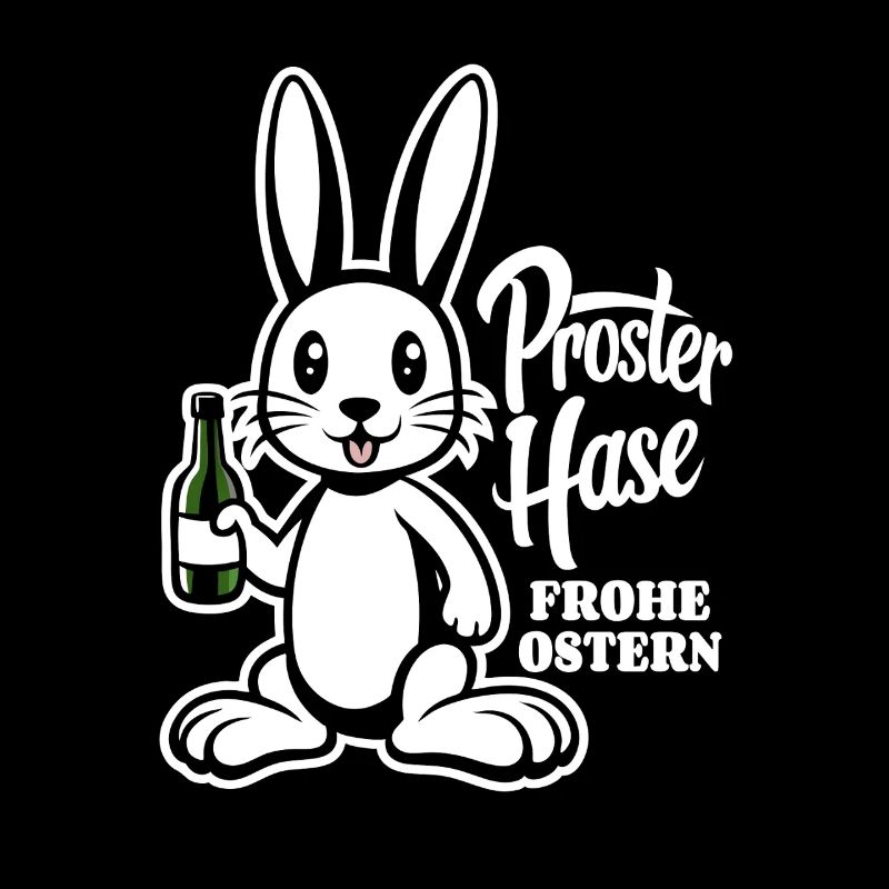 Prosterhase - Osterhase - Prost - Ostern