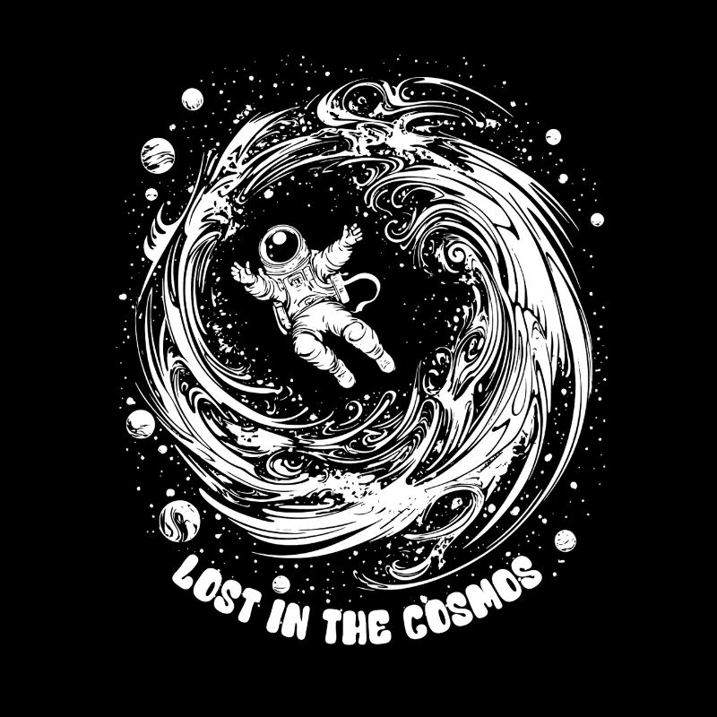 Perdu dans le cosmos - Astronaute - Espace