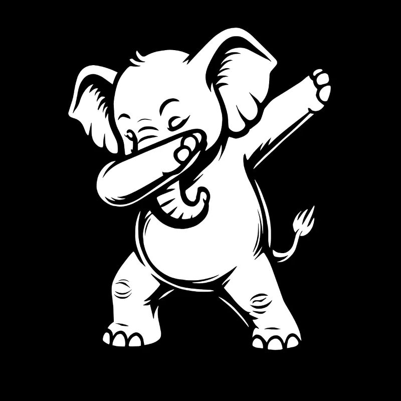 Elefant dabbing - Dab Dance - Geschenk