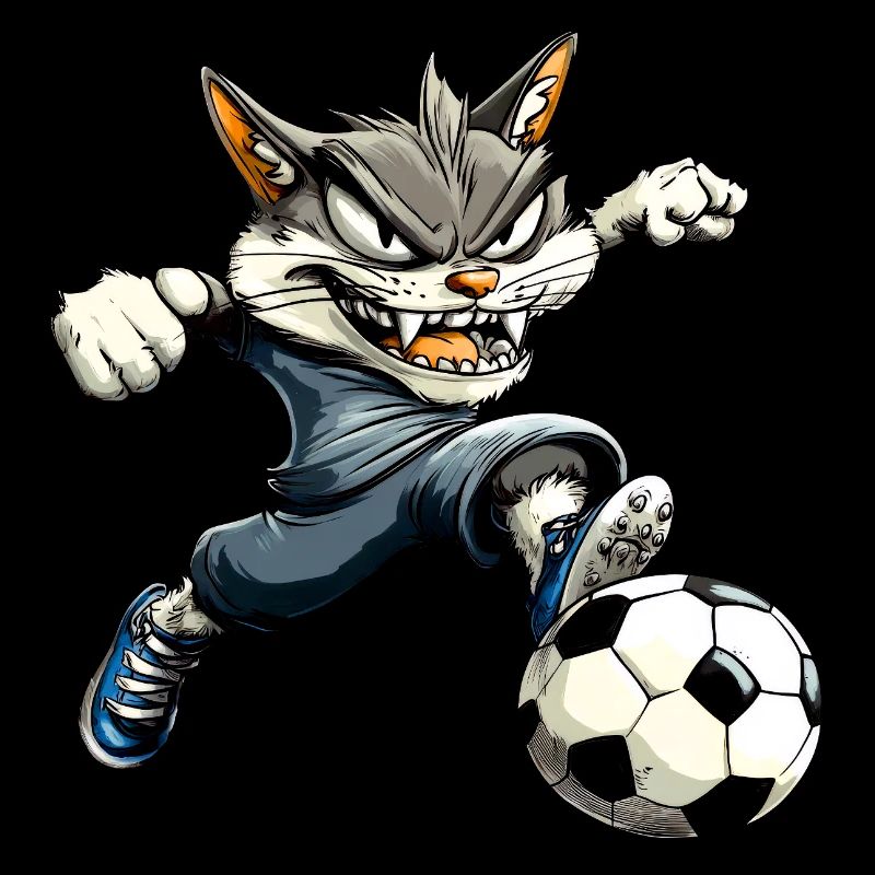 Fussballer Katze