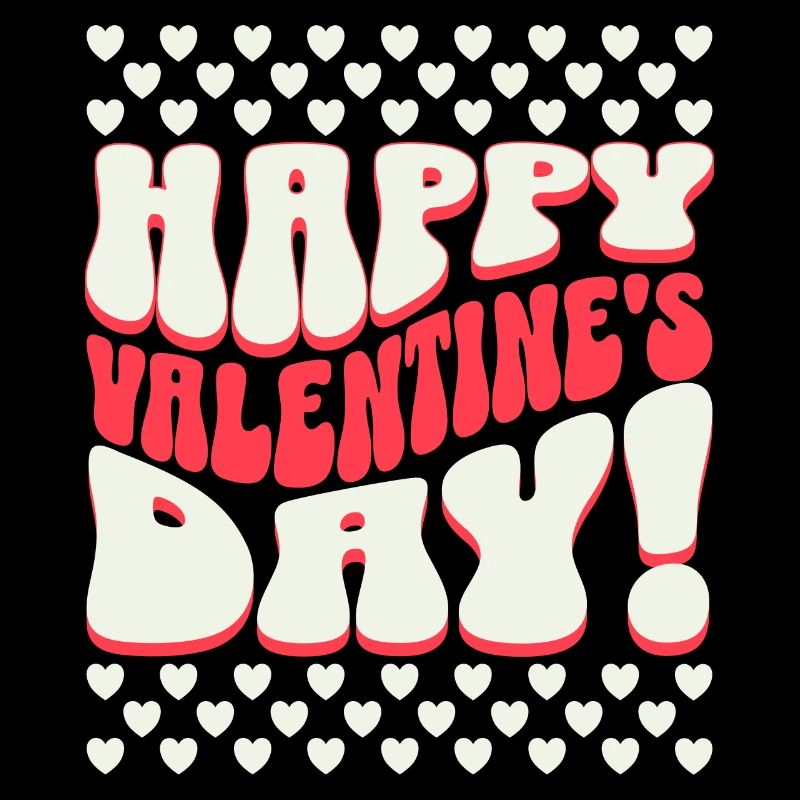 Retro St Valentin Couple Joyeuse Saint Valentin