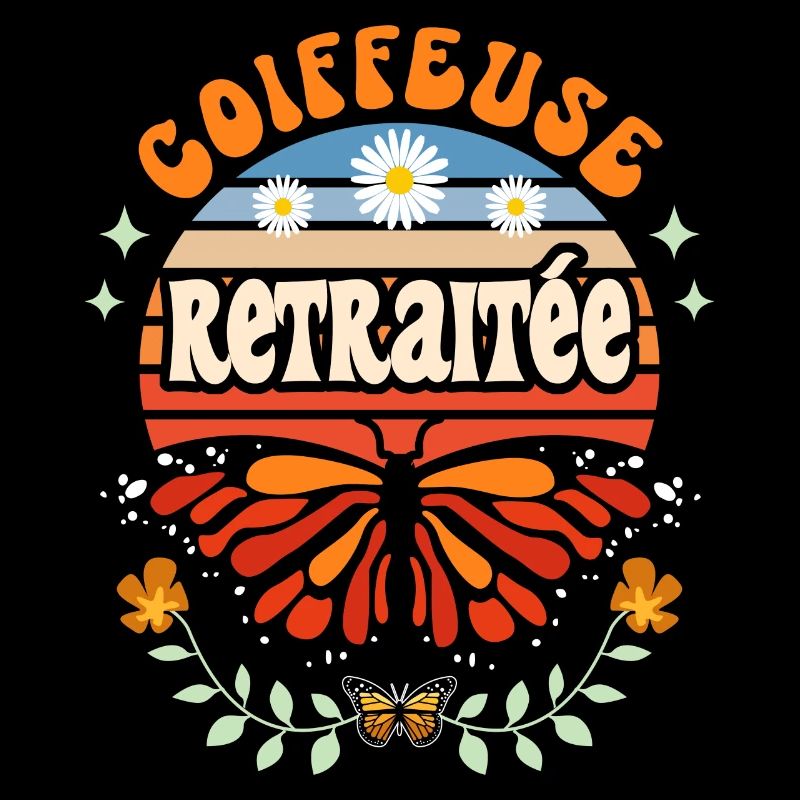 Retro Cadeau Retraite Coiffeuse