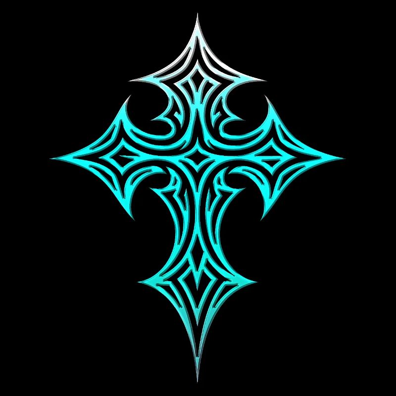 Croix gothique Y2K Emo Croix Gothique Esthétique Tribal