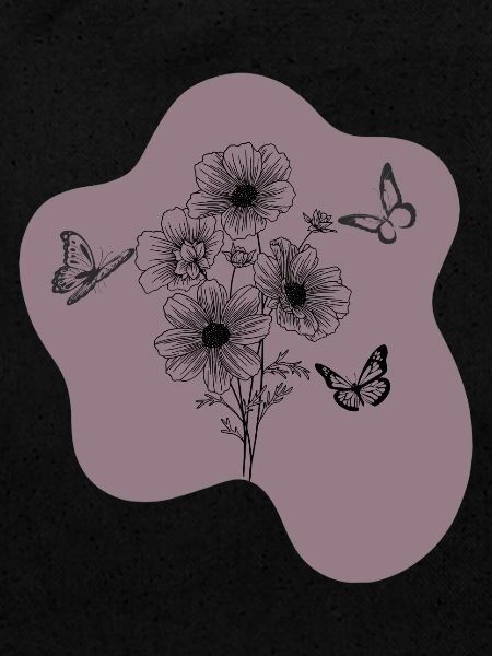 Bouquet et papillons